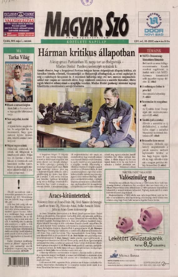 Magyar Szó, 66. évf. 2009. május 7. 103. sz. 1–20. oldal