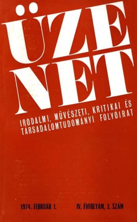 Üzenet, 4. évf. 1974. február 1. 2. sz. 103–183. oldal