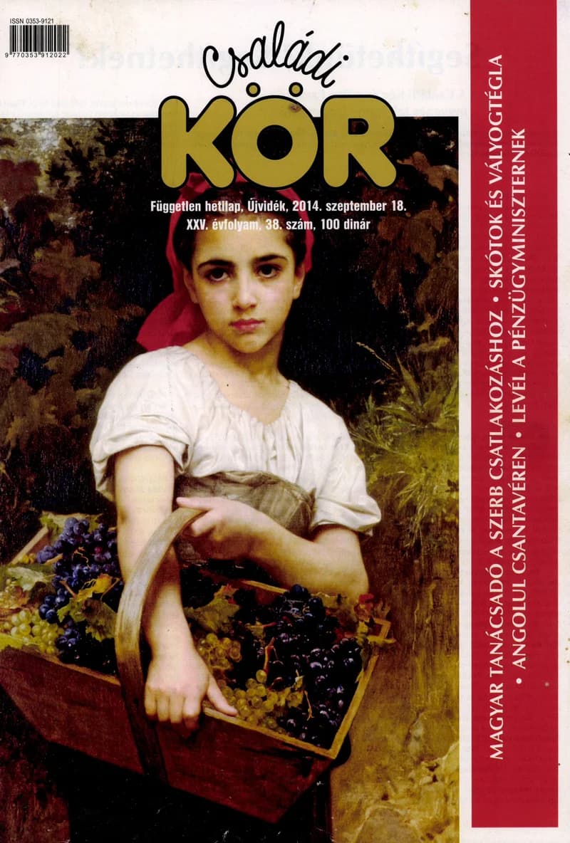 Családi Kör, 25. évf. 2014. szeptember 18. 38. sz.