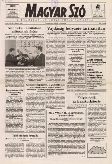 Magyar Szó, 58. évf. 2001. február 24. 45. sz. 1–16. oldal
