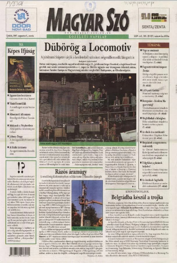 Magyar Szó, 64. évf. 2007. augusztus 8. 183. sz. 1–20. oldal