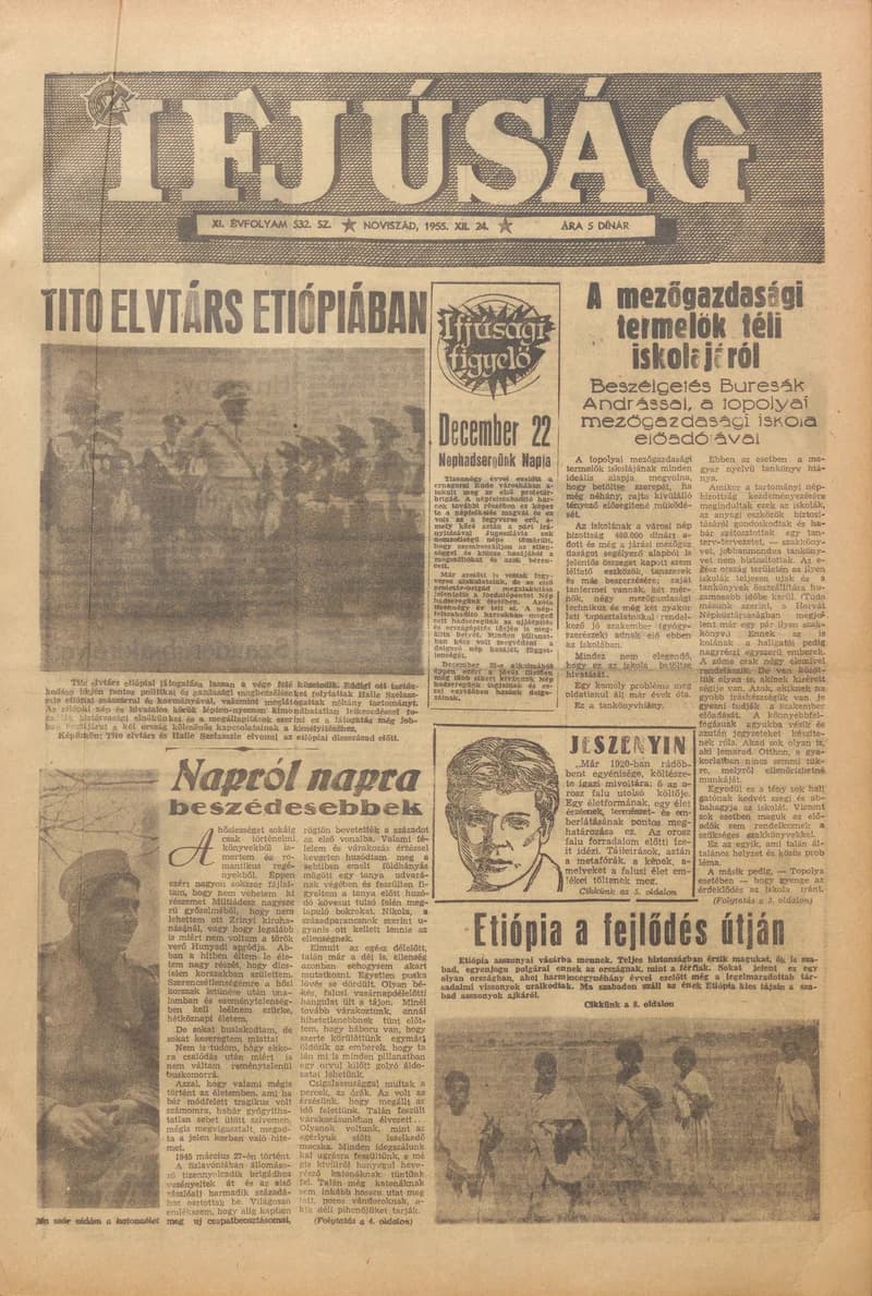 Ifjúság, 11. évf. 1955. december 24. 532. sz.
