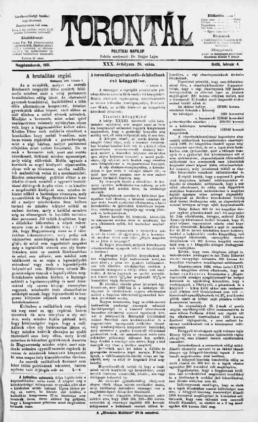 Torontál, 30. évf. 1901. február 4. 28. sz.