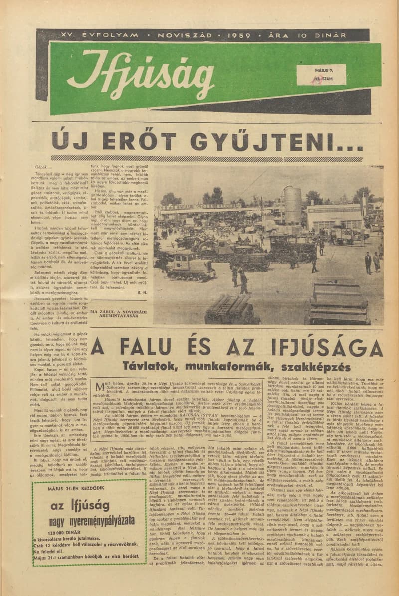 Ifjúság, 15. évf. 1959. május 7. 19. sz.