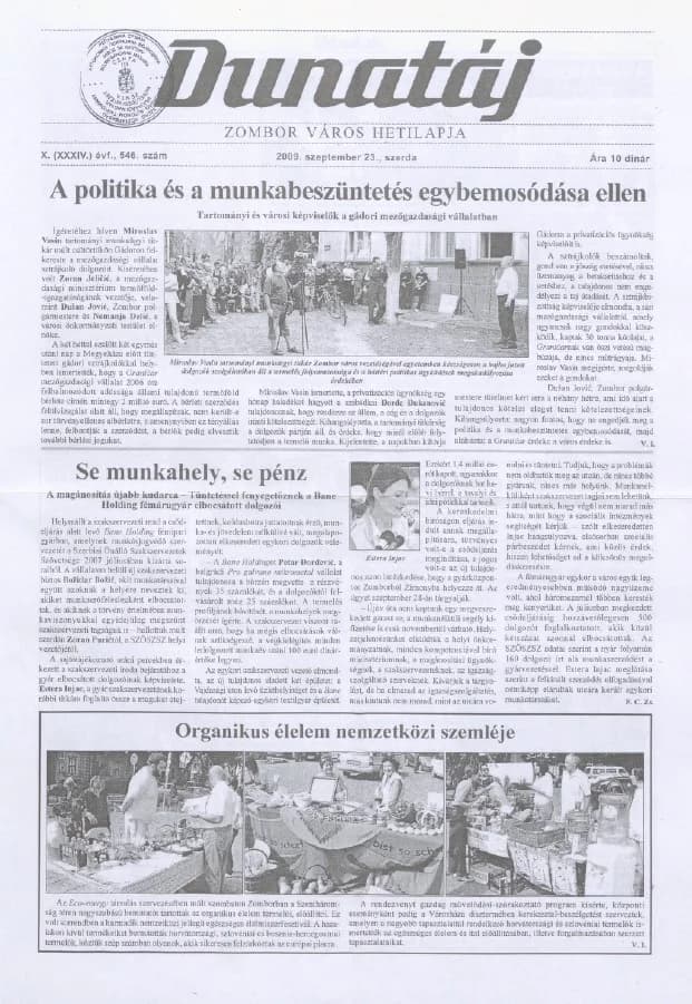 Dunatáj, 11. évf. 2009. szeptember 23. 546. sz.