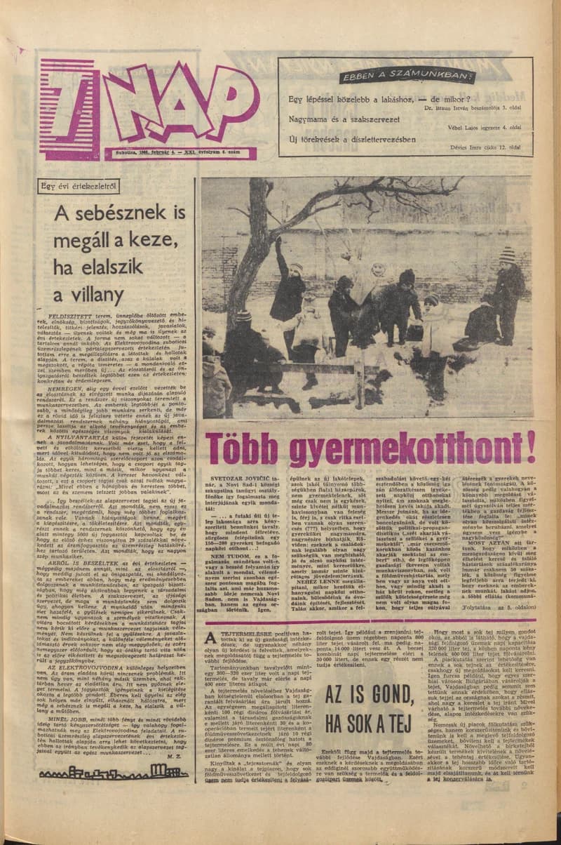 7 Nap, 21. évf. 1966. február 4. 6. sz. 1–20. oldal