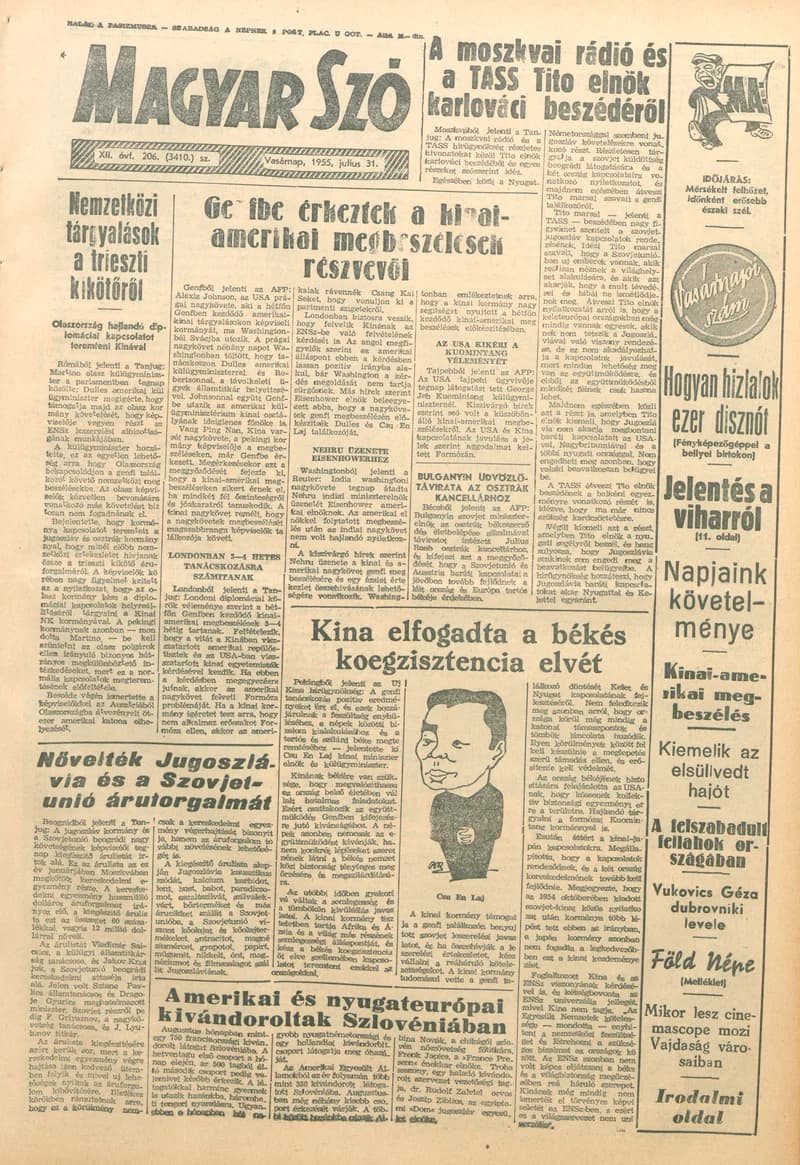 Magyar Szó, 12. évf. 1955. július 31. 206. sz. 1–6. oldal