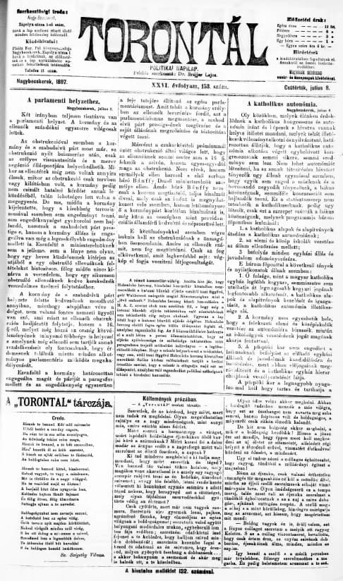 Torontál, 26. évf. 1897. július 8. 153. sz.