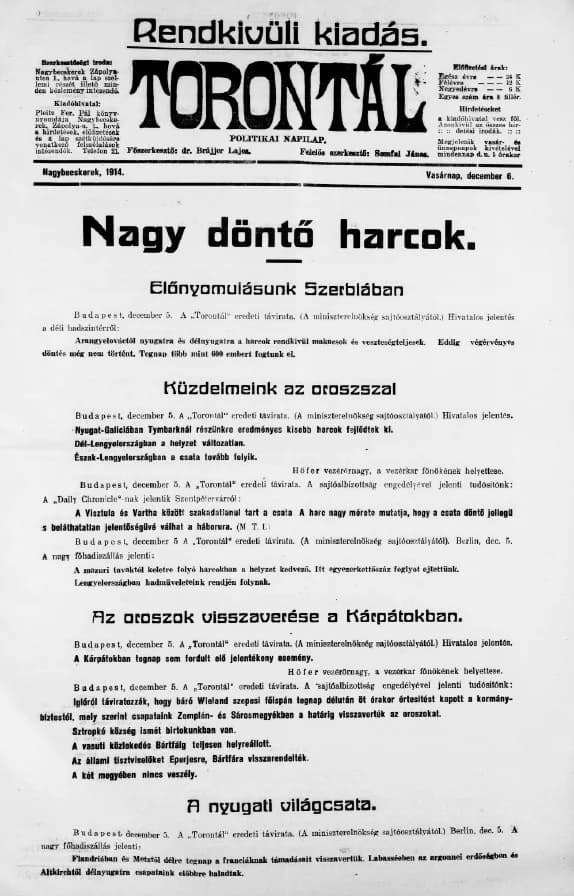 Torontál, 43. évf. 1901. december 6. 278. sz.