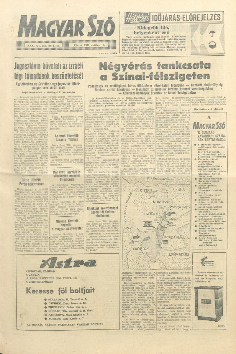 Magyar Szó, 30. évf. 1973. október 12. 281. sz.