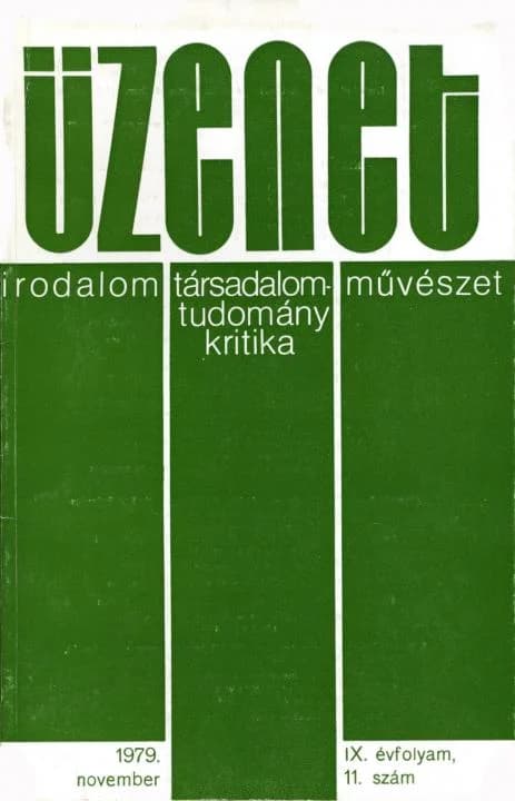 Üzenet, 9. évf. 1979. november. 11. sz. 627–704. oldal