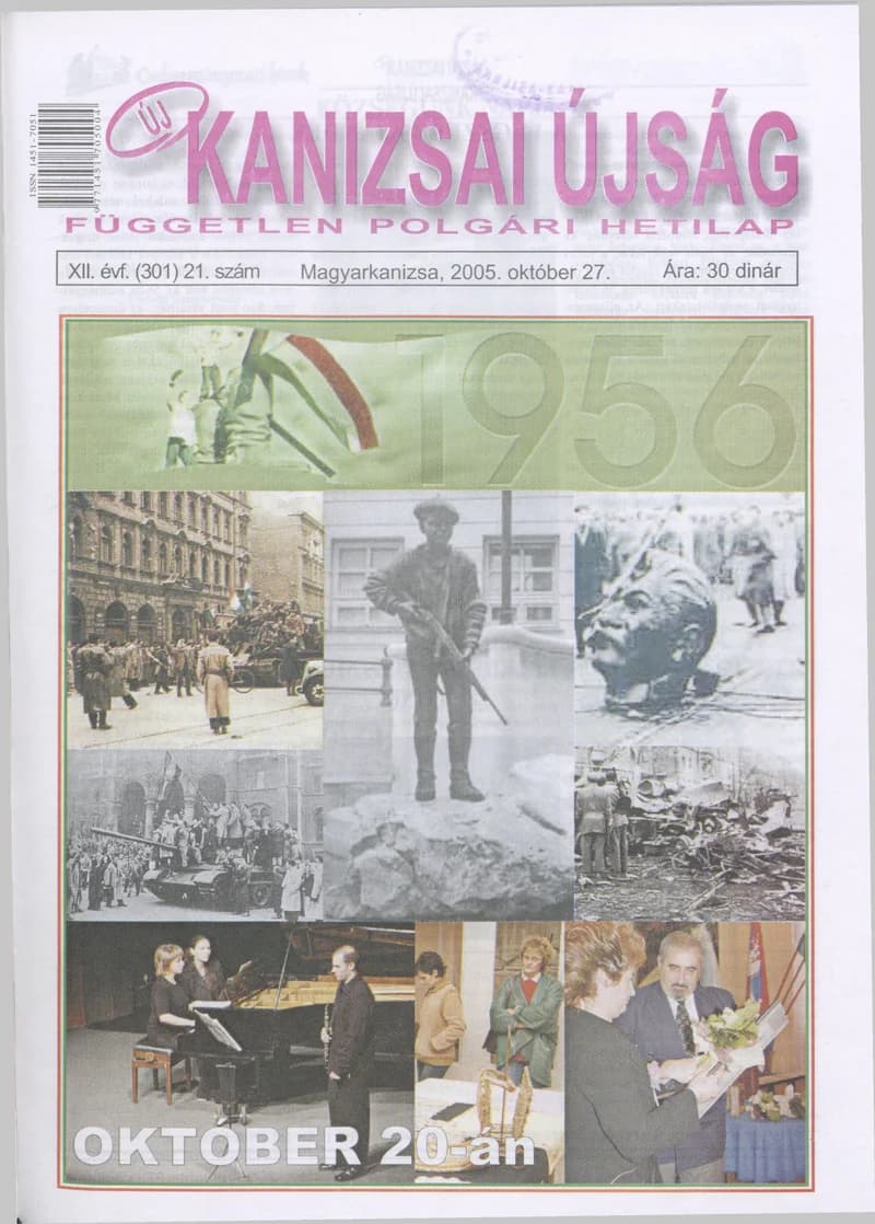 Új Kanizsai Újság, 12. évf. 2005. október 27. 21. sz.