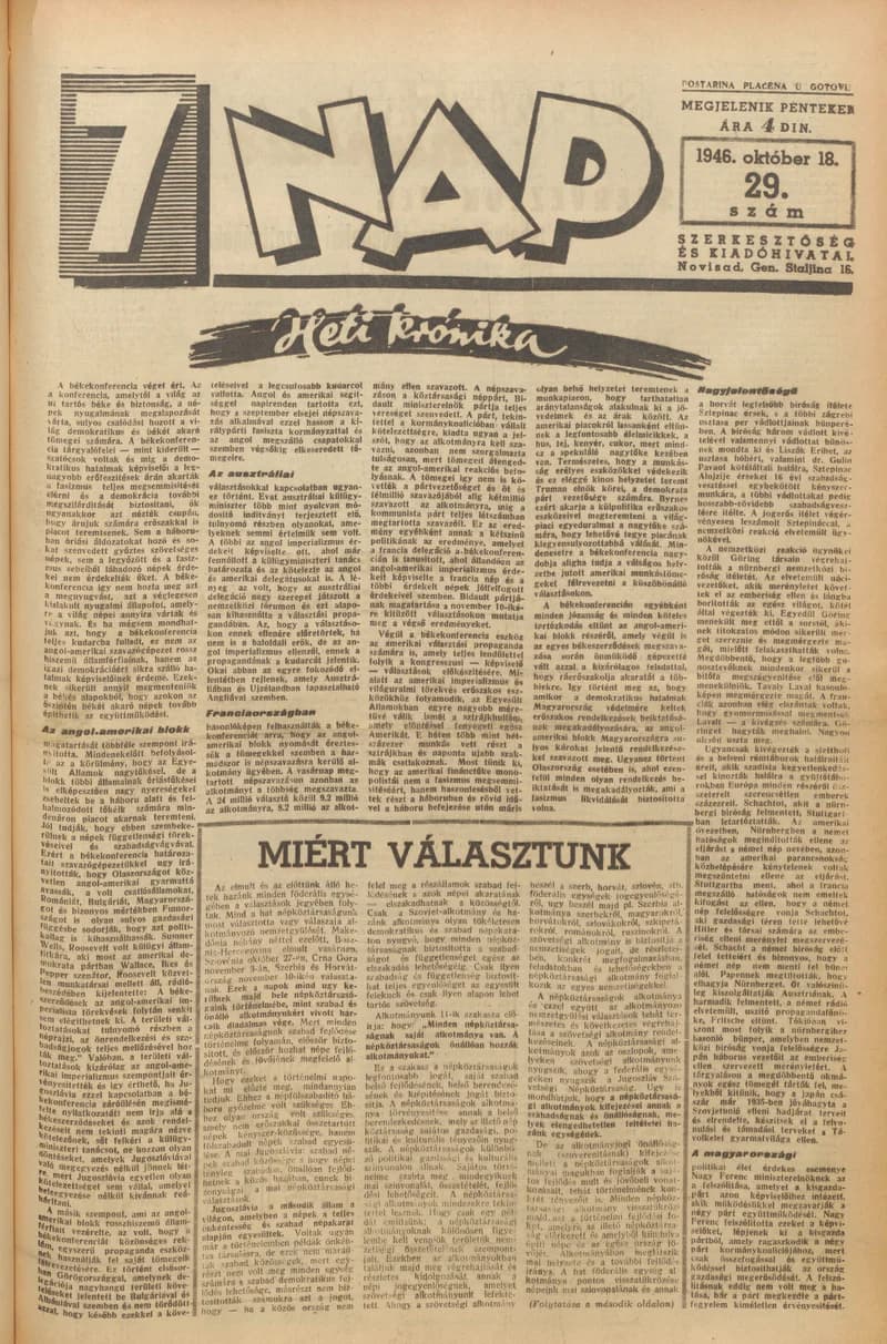 7 Nap, 1. évf. 1946. október 18. 29. sz. 1–10. oldal