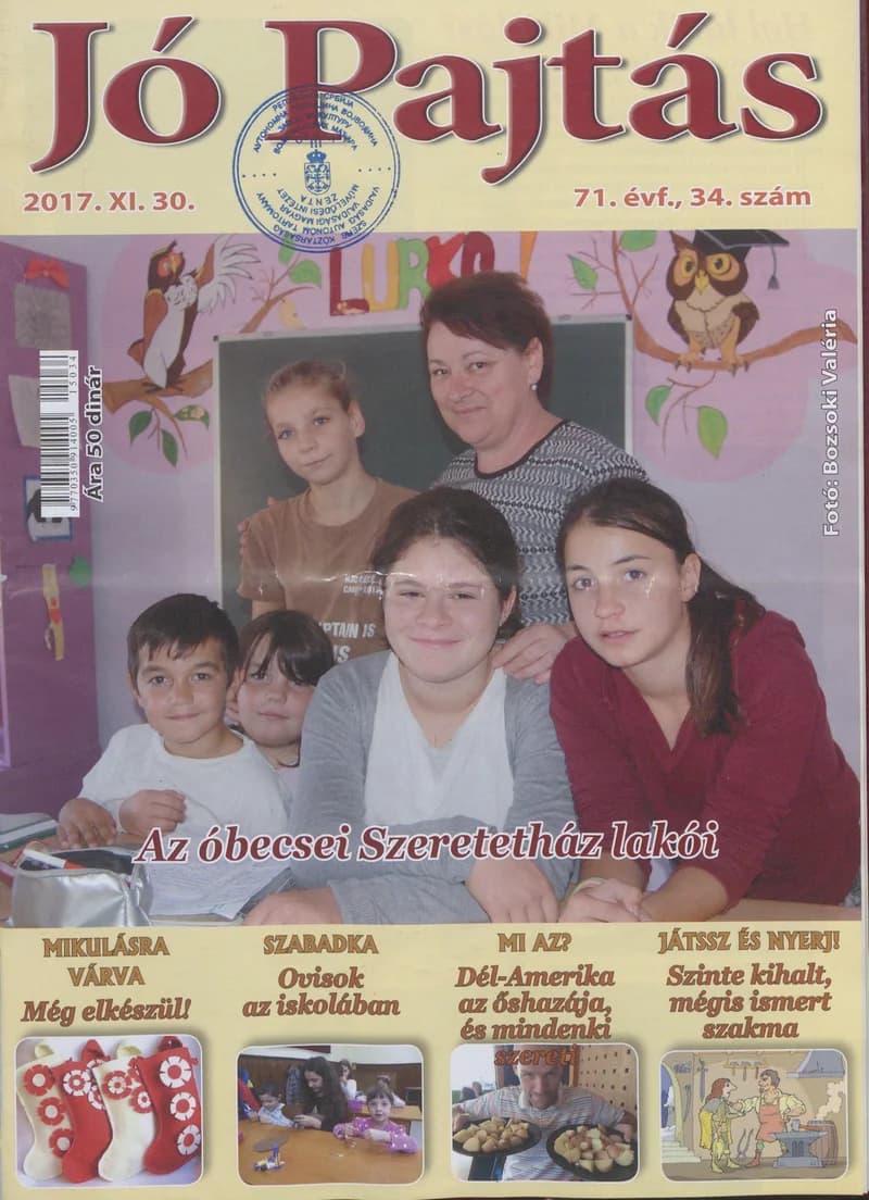 Jó Pajtás, 71. évf. 2017. november 30. 34. sz.