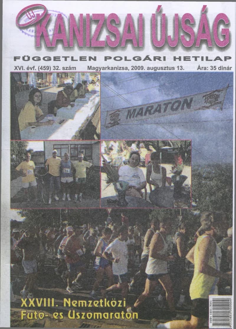 Új Kanizsai Újság, 16. évf. 2009. augusztus 13. 32. sz.