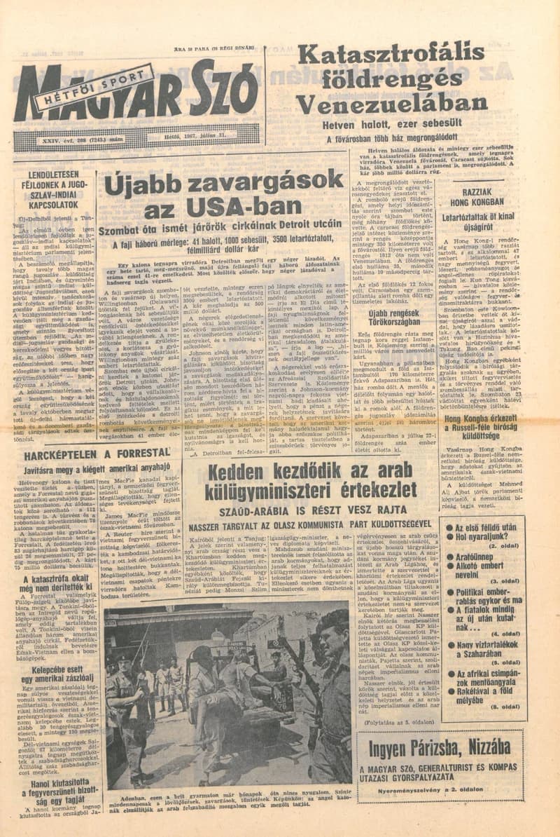 Magyar Szó, 24. évf. 1967. július 31. 208. sz. 1–12. oldal