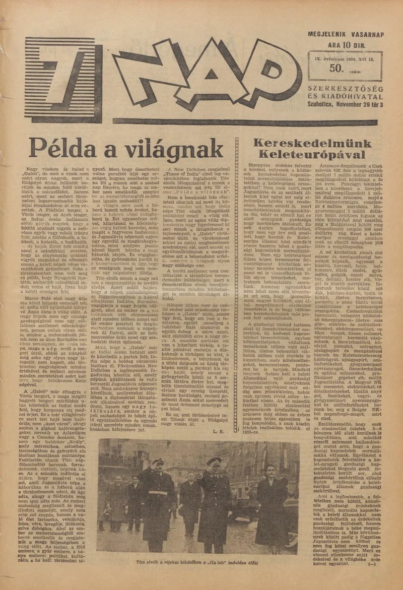 7 Nap, 9. évf. 1954. december 12. 50. sz. 1–12. oldal
