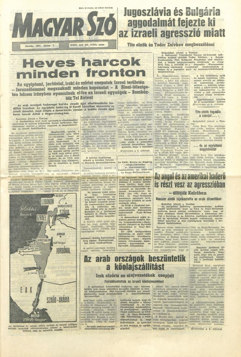 Magyar Szó, 24. évf. 1967. június 7. 154. sz. 1–14. oldal