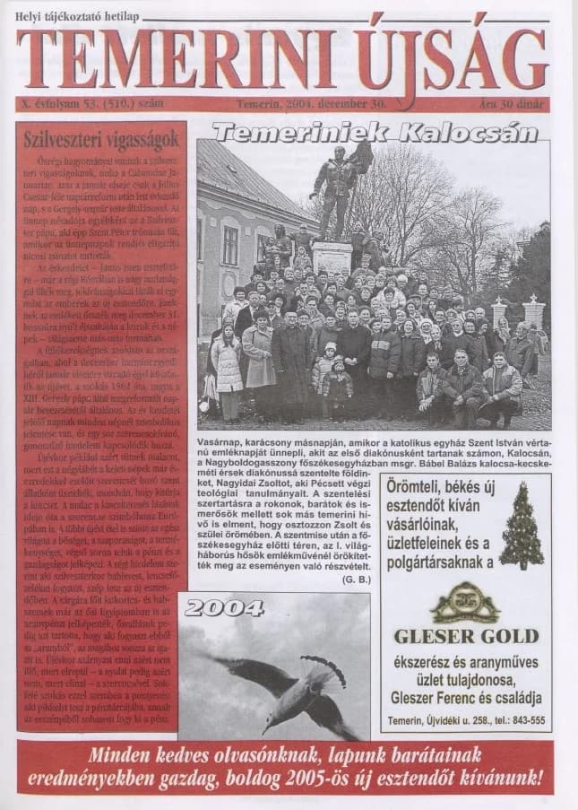 Temerini Újság, 10. évf. 2004. december 30. 53. sz.