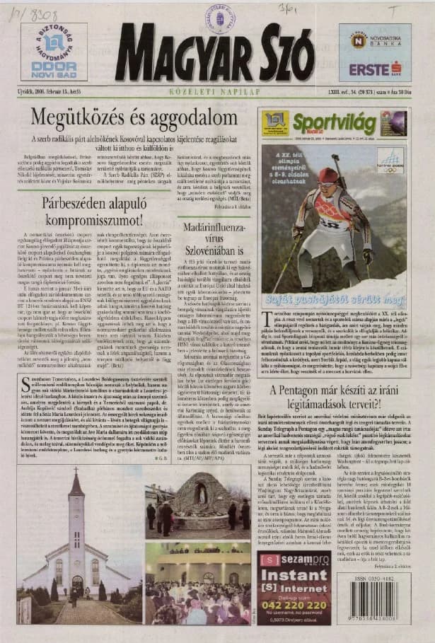 Magyar Szó, 63. évf. 2006. február 13. 34. sz. 1–12. oldal