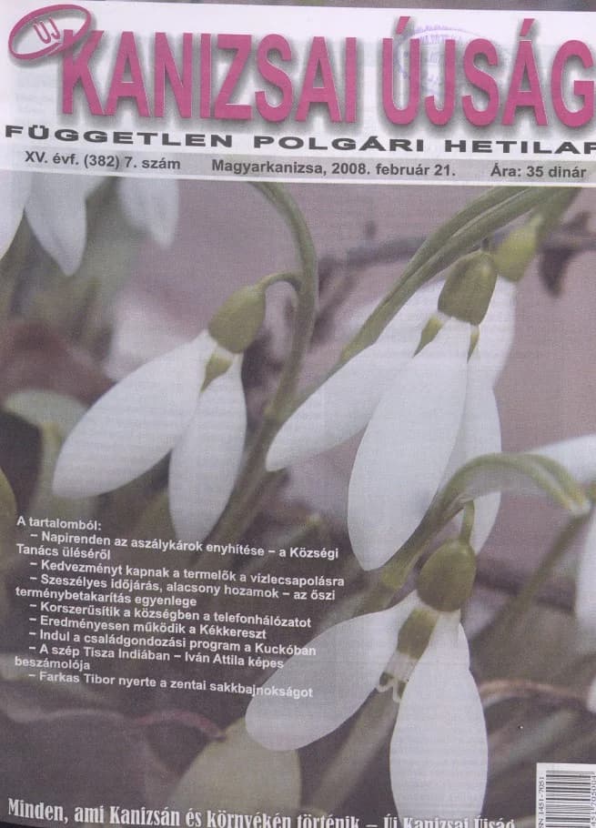 Új Kanizsai Újság, 15. évf. 2008. február 21. 7. sz.