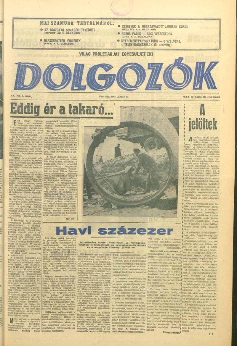 Dolgozók, 21. évf. 1967. január 27. 5. sz.