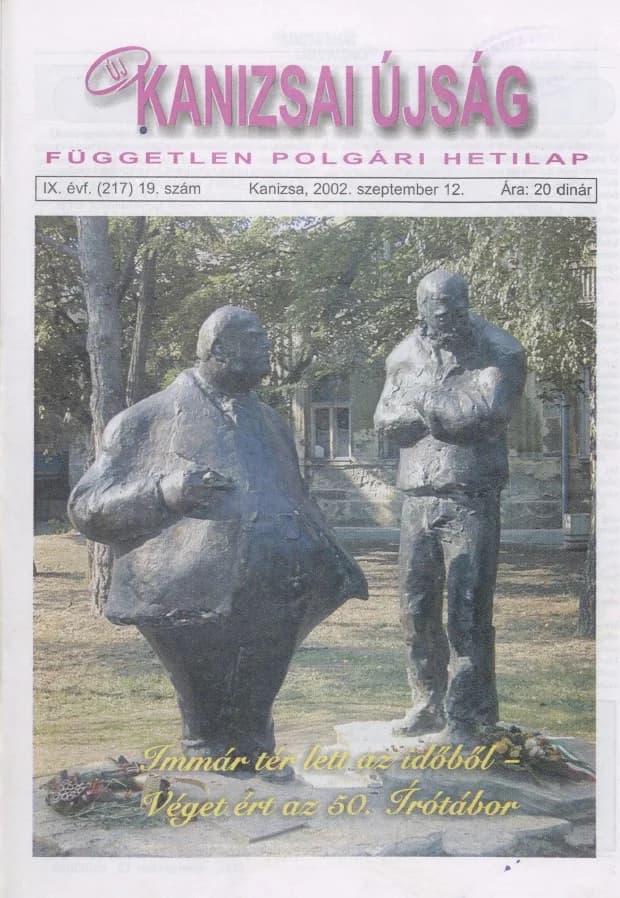 Új Kanizsai Újság, 9. évf. 2002. szeptember 12. 19. sz.
