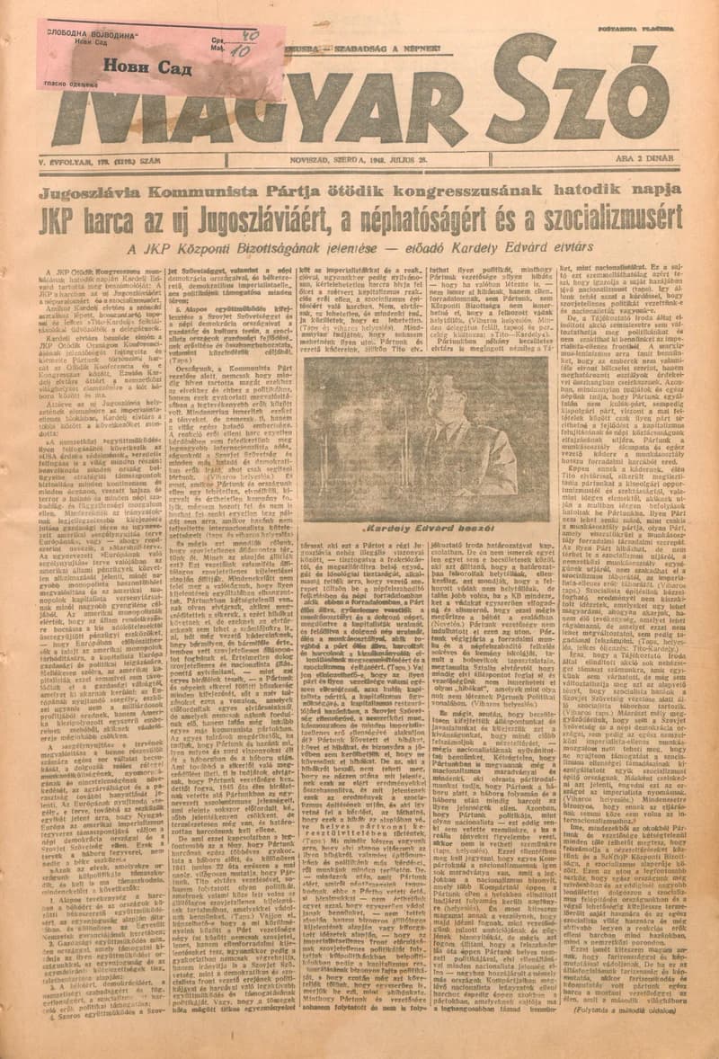 Magyar Szó, 5. évf. 1948. július 28. 179. sz. 1–6. oldal