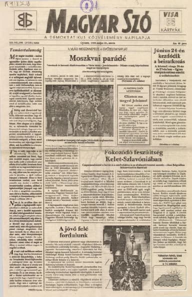 Magyar Szó, 52. évf. 1995. május 10. 106. sz. 1–16. oldal