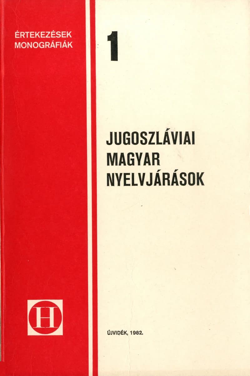 Jugoszláviai magyar nyelvjárások