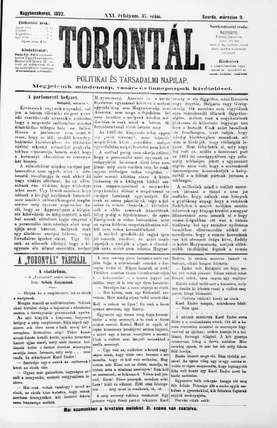 Torontál, 21. évf. 1892. március 9. 37. sz.