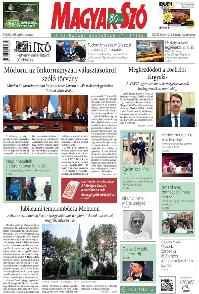 Magyar Szó, 81. évf. 2024. április 24. 94. sz. 1–16. oldal
