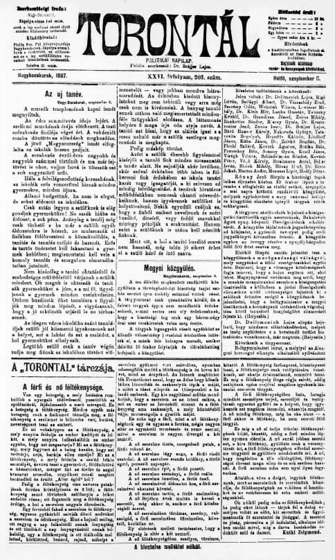 Torontál, 26. évf. 1897. szeptember 6. 203. sz.