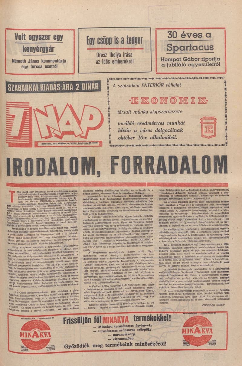 7 Nap, 30. évf. 1975. október 10. 40. sz. 1–28. oldal