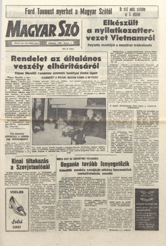 Magyar Szó, 26. évf. 1969. június 7. 154. sz. 1–16. oldal