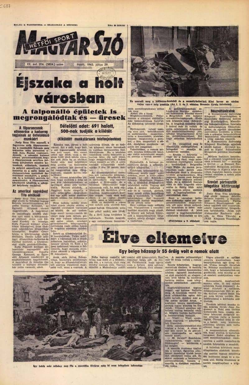 Magyar Szó, 20. évf. 1963. július 29. 206. sz. 1–14. oldal