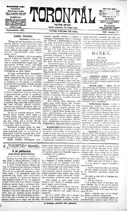 Torontál, 28. évf. 1899. december 11. 283. sz.