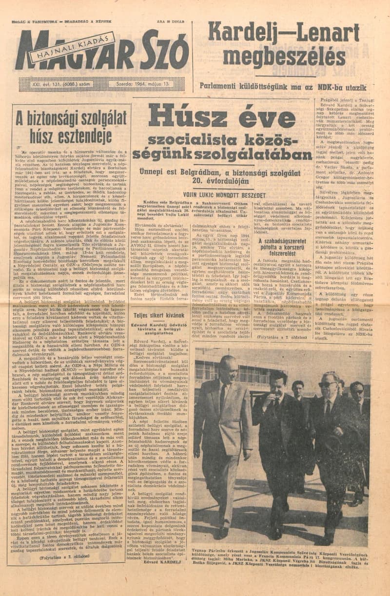 Magyar Szó, 21. évf. 1964. május 13. 131. sz.