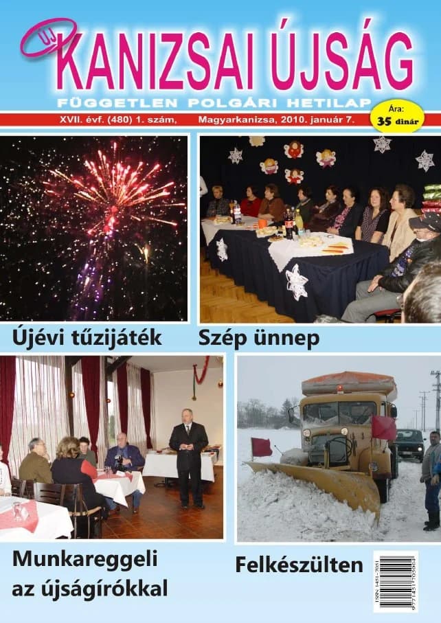 Új Kanizsai Újság, 17. évf. 2010. január 7. 1. sz.
