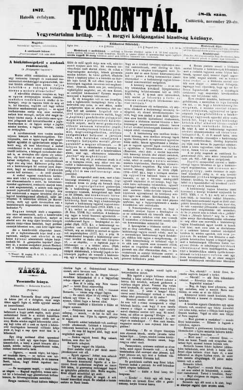 Torontál, 6. évf. 1877. november 29. 48. sz.