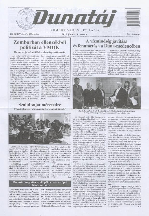 Dunatáj, 14. évf. 2012. június 20. 689. sz.