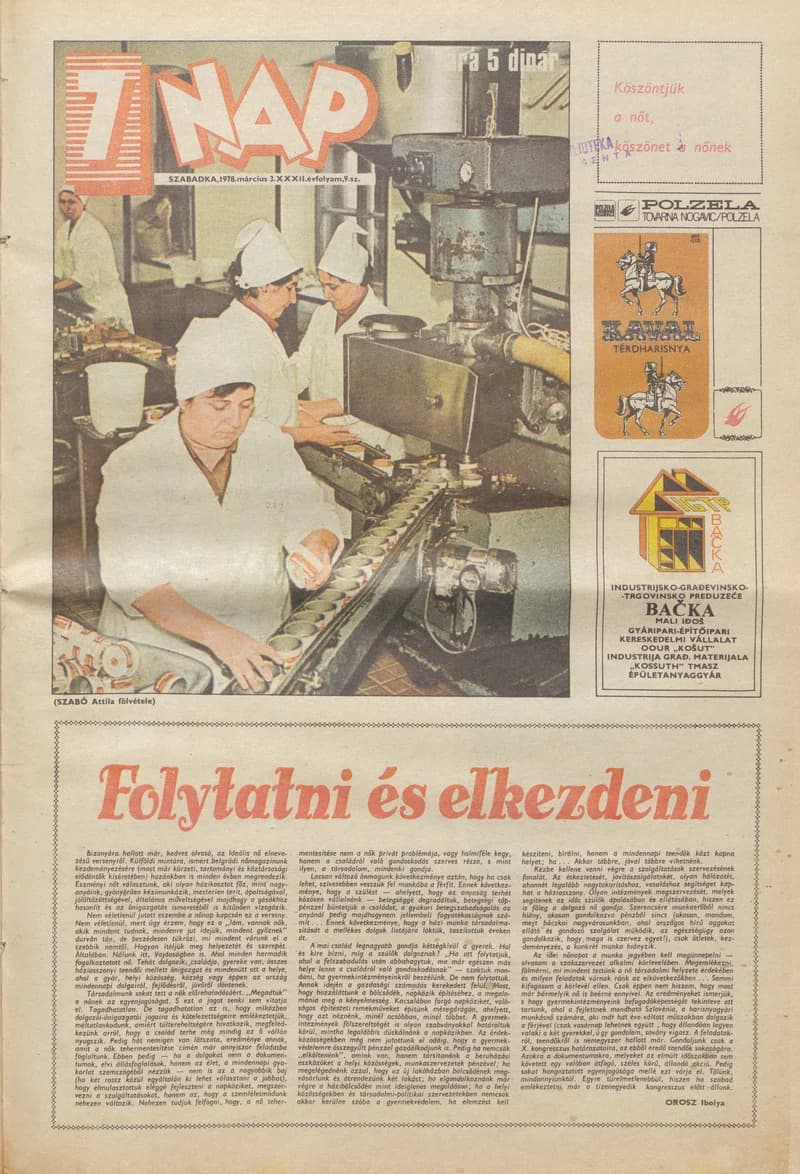 7 Nap, 33. évf. 1978. március 3. 9. sz. 1–24. oldal