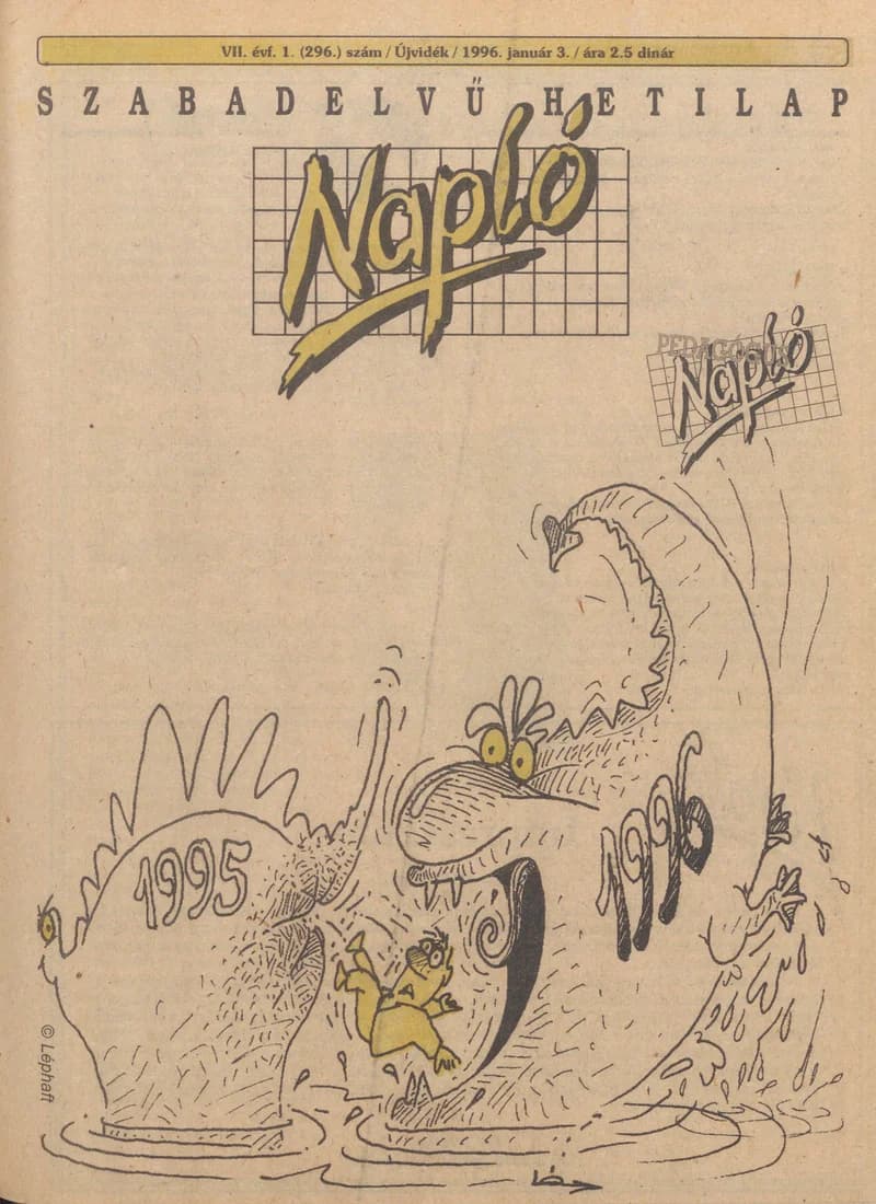 Napló - Szabadelvű hetilap, 7. évf. 1996. január 3. 296. sz.