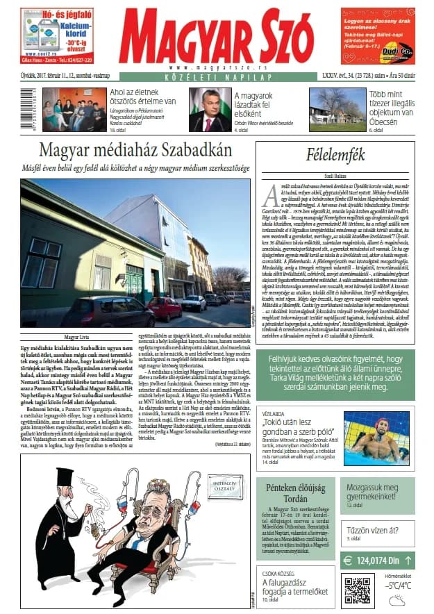 Magyar Szó, 74. évf. 2017. február 11. – 12. 34. sz. 1–32. oldal