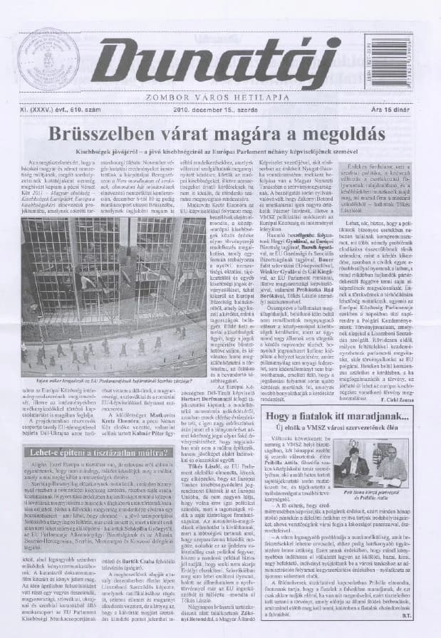 Dunatáj, 12. évf. 2010. december 15. 610. sz.