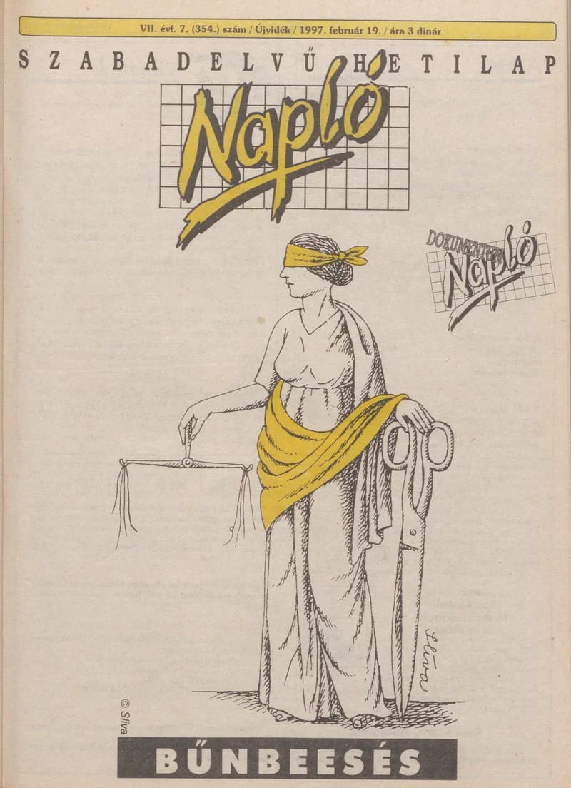 Napló - Szabadelvű hetilap, 8. évf. 1997. február 19. 354. sz.