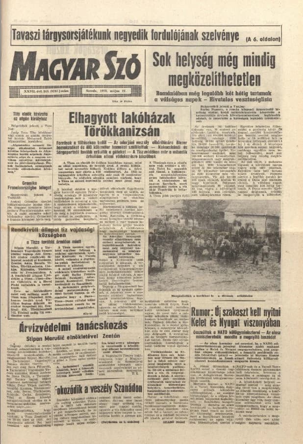 Magyar Szó, 27. évf. 1970. május 27. 143. sz. 1–16. oldal