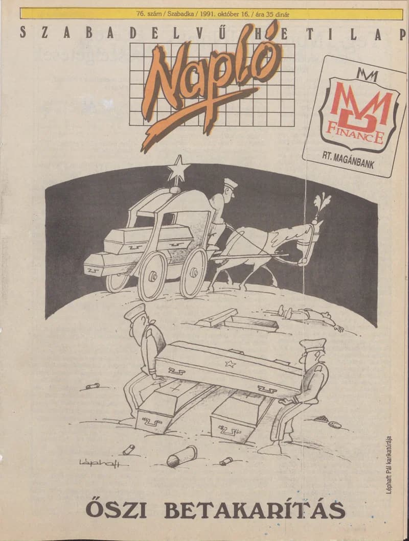 Napló - Szabadelvű hetilap, 2. évf. 1991. október 16. 76. sz.