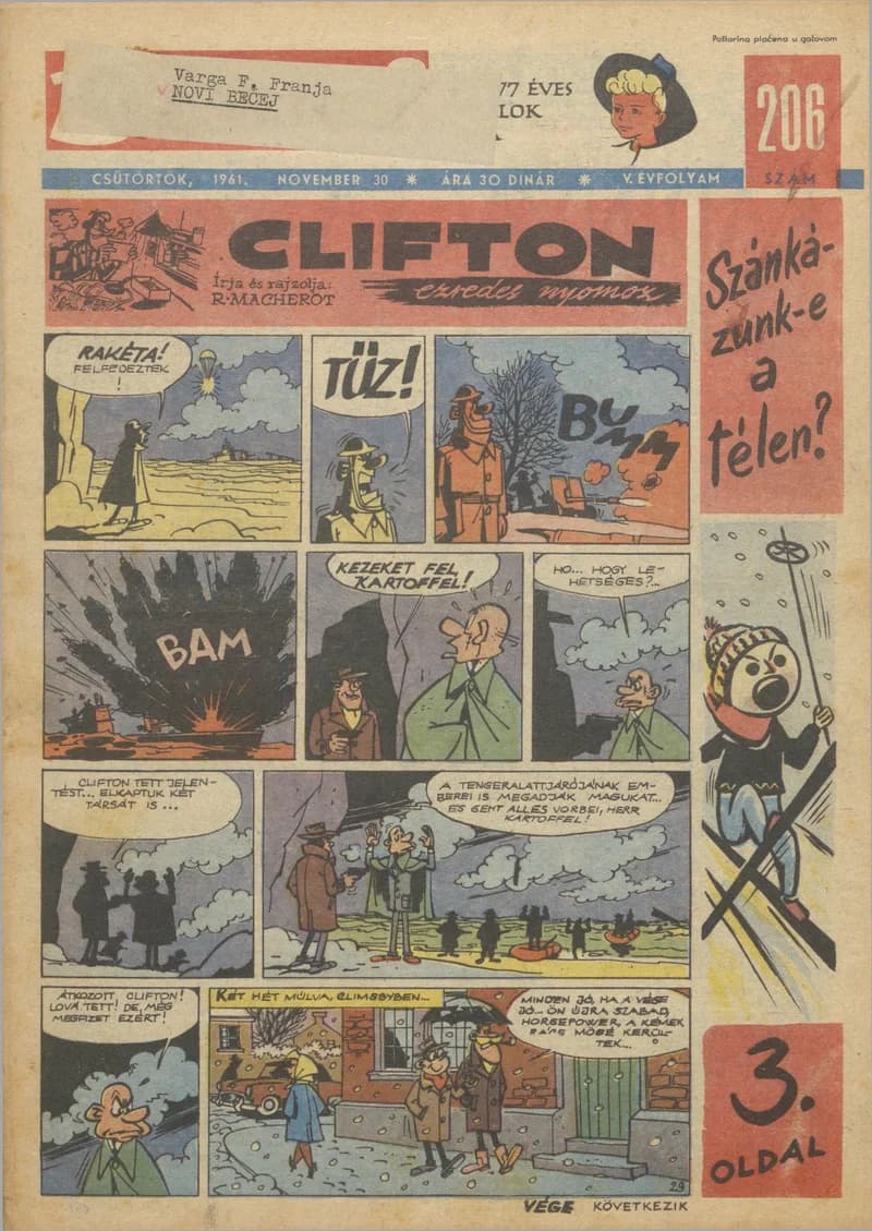 Buksi, 5. évf. 1961. november 30. 206. sz.