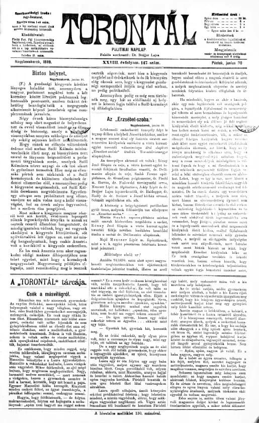 Torontál, 28. évf. 1899. június 30. 147. sz.